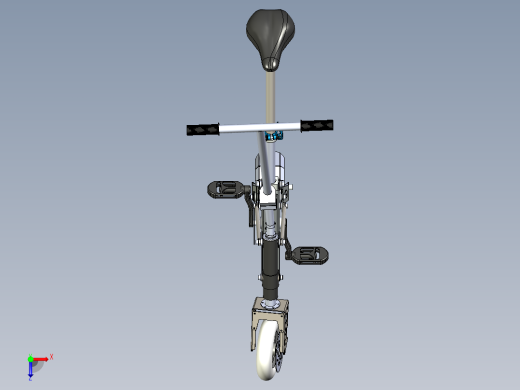 小型折叠自行车--stp俯视缩略图