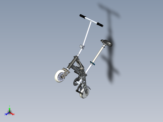 小型折叠自行车--stp正等轴测缩略图