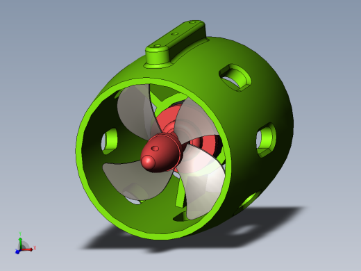 12-24V水下推进器无刷电机4叶螺旋桨20a 30-200KW