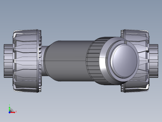 1VRUIV 具有溶剂焊接的女接头末端的止回阀，公制系列前视缩略图