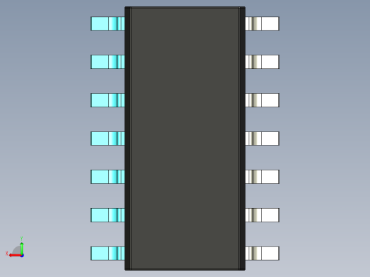 元器件3D封装SOIC1441后视缩略图