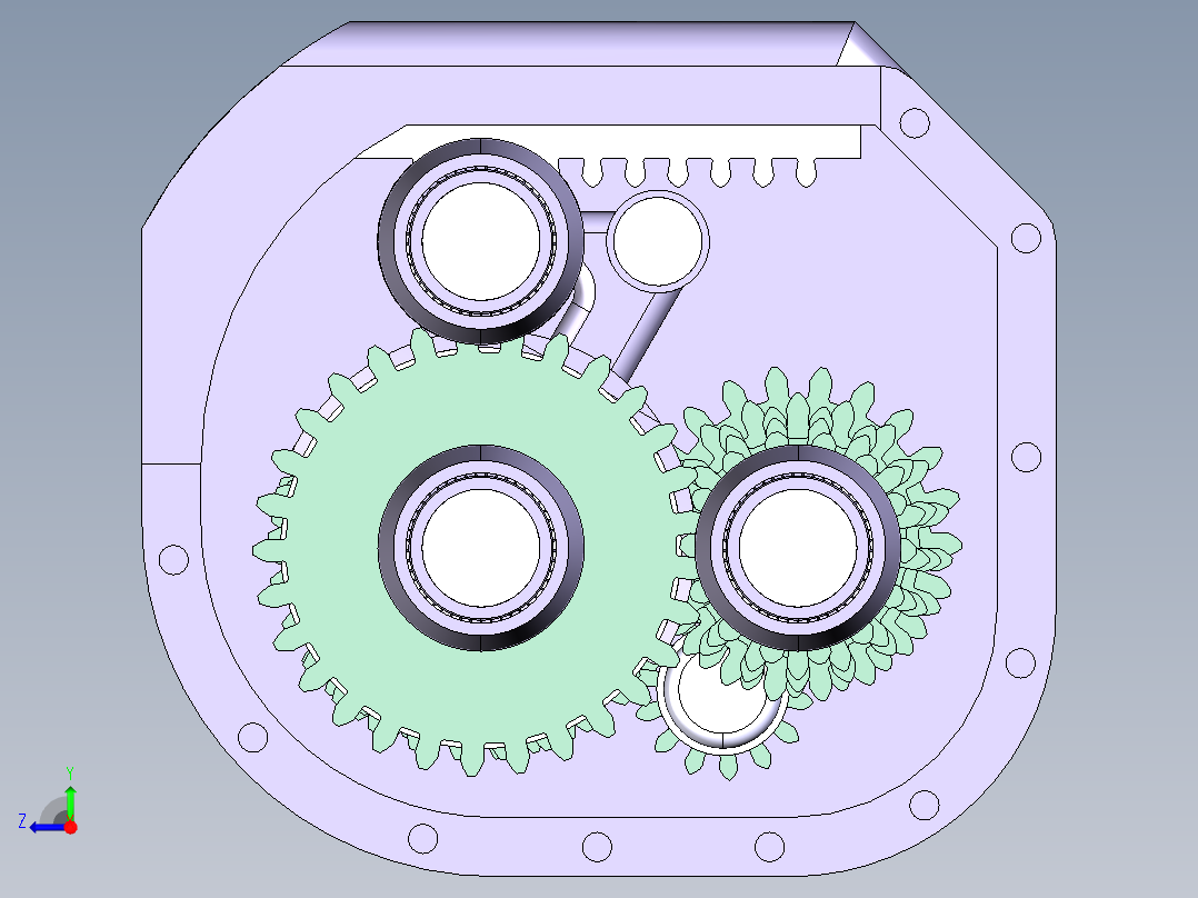 MK1序列式变速箱内部结构右视图