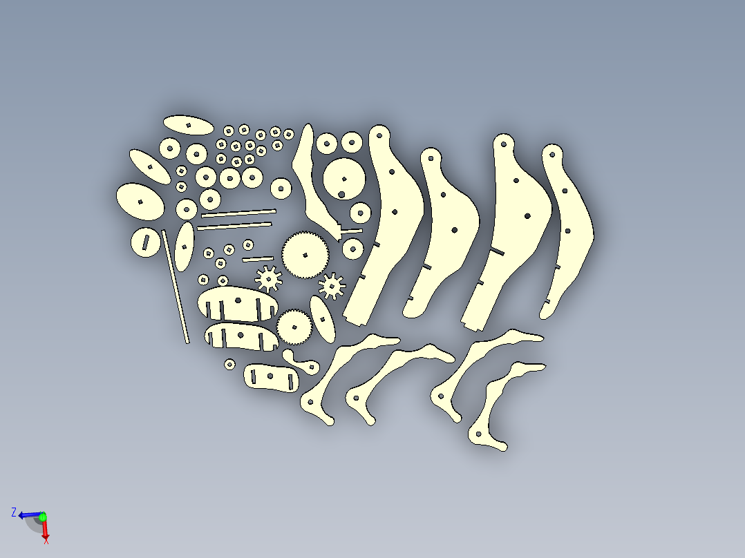 立体拼图、激光切割、线切割图纸(36)