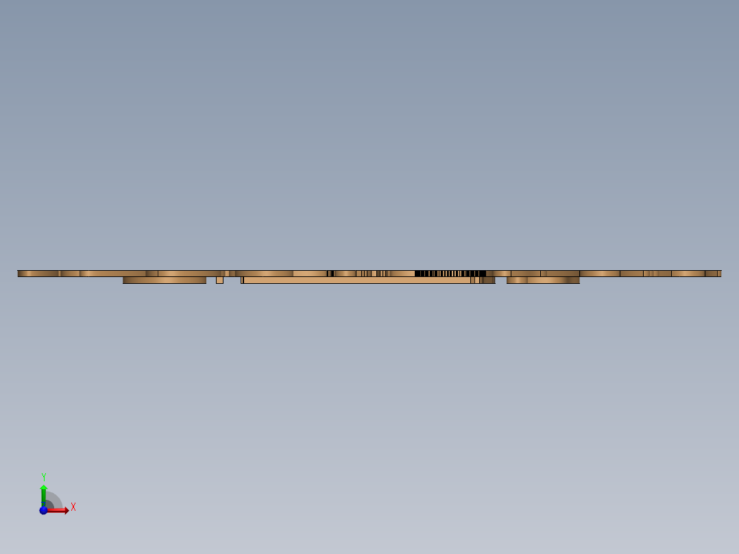 立体拼图、激光切割、线切割图纸(36)前视图