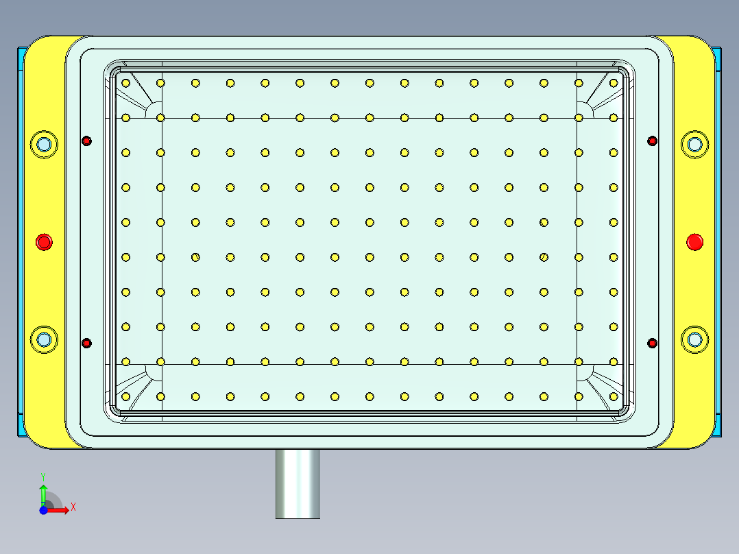 N500-COVER-笔记本CNC工装夹具三维模型CNC3前视图