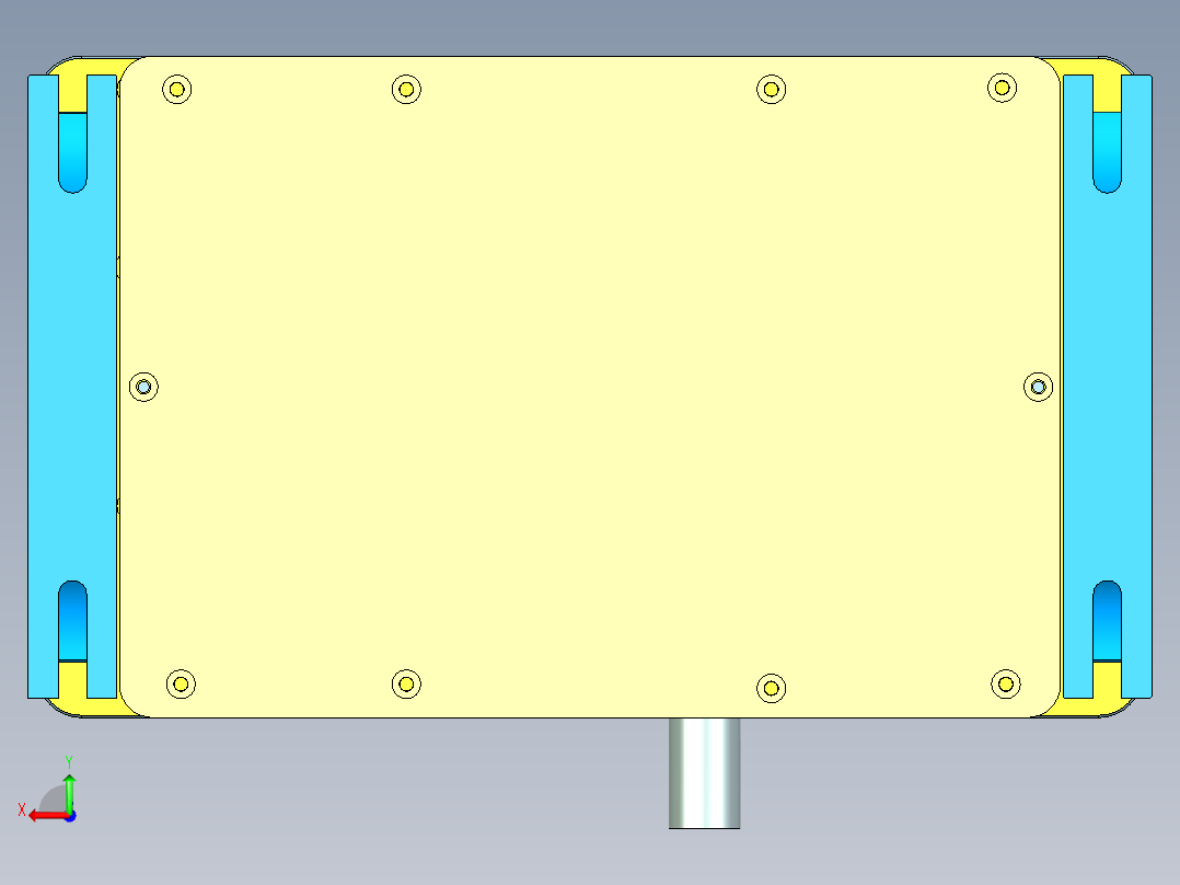 N500-COVER-笔记本CNC工装夹具三维模型CNC3后视图