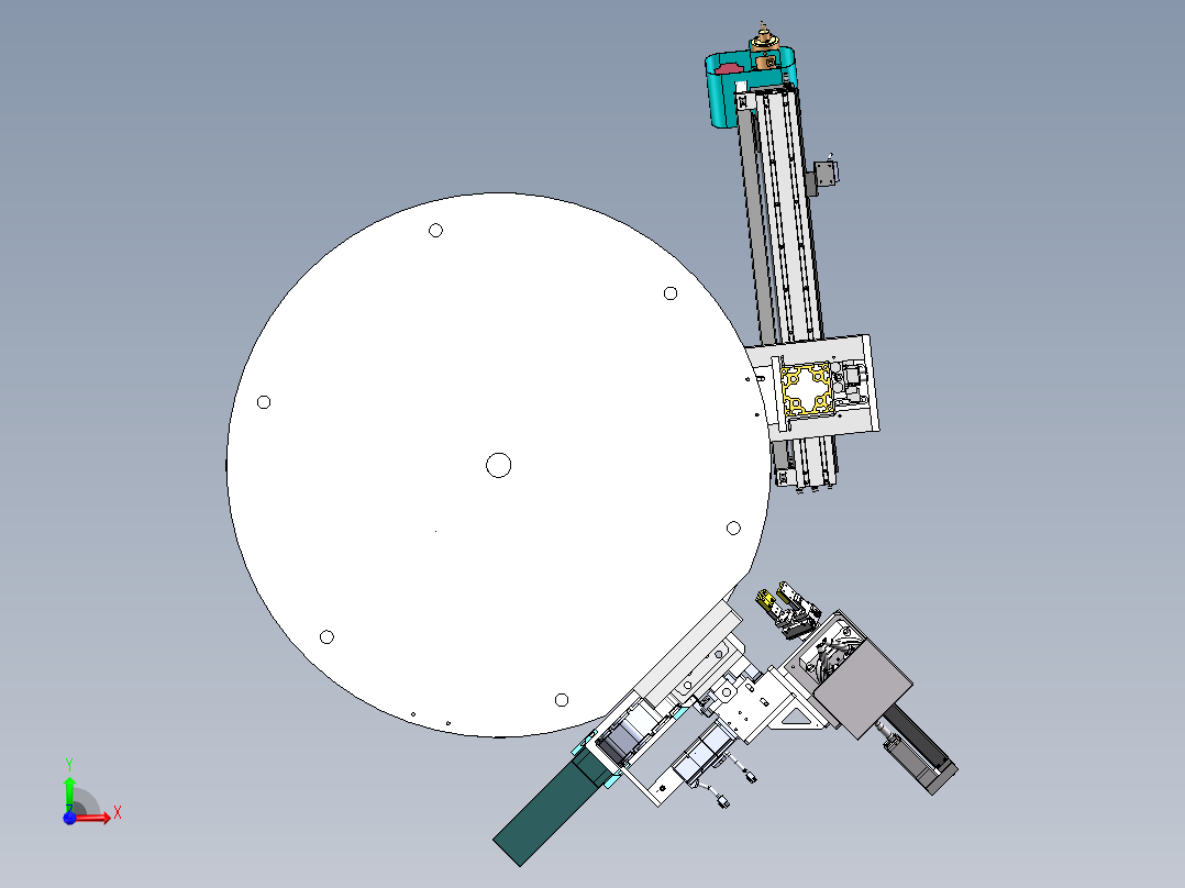 蜂巢式存储料仓sw18可编辑前视图