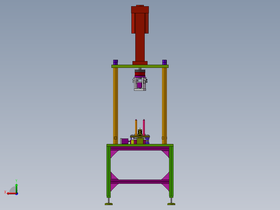 电机转子压入机sw18可编辑后视图