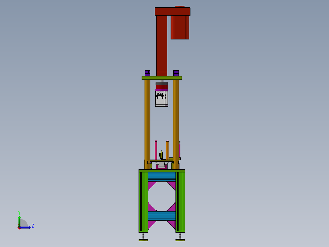 电机转子压入机sw18可编辑左视图