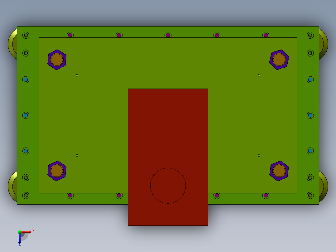 电机转子压入机sw18可编辑俯视图