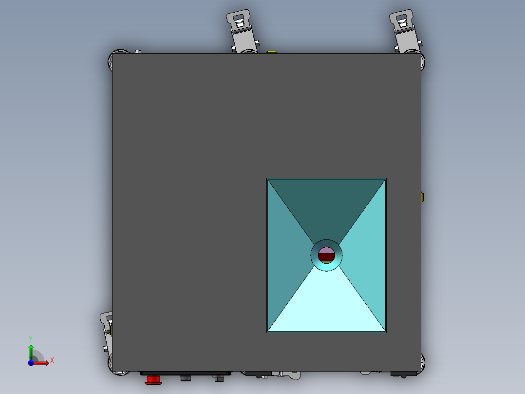 小零件打包机捆包机sw18可编辑前视图