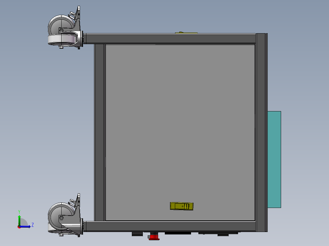 小零件打包机捆包机sw18可编辑左视图