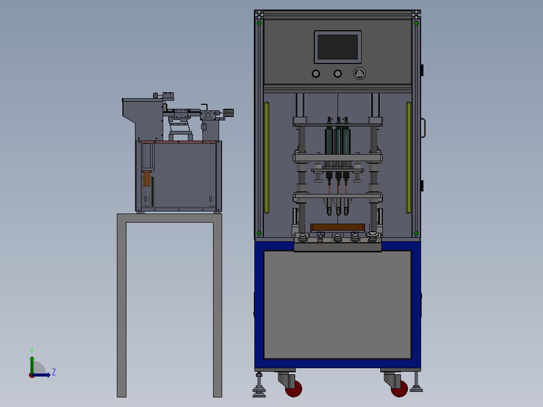自动锁螺丝机sw20可编辑左视图