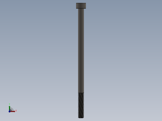 Screw_DIN_912_M5x95_A2.SLDPRT公制内六角螺钉前视缩略图