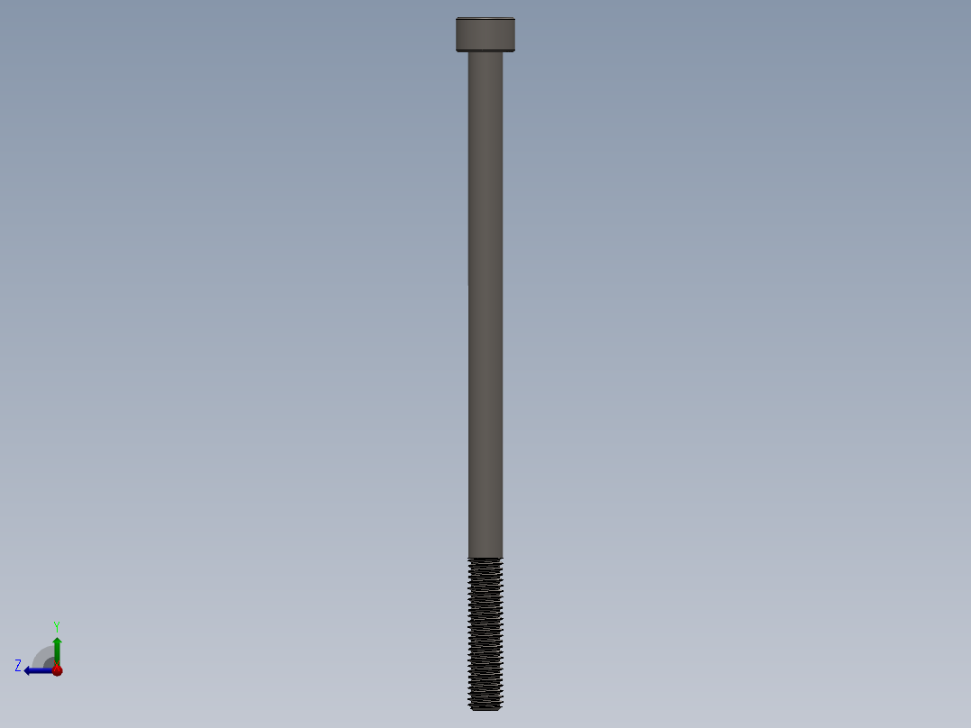Screw_DIN_912_M5x95_A2.SLDPRT公制内六角螺钉右视图