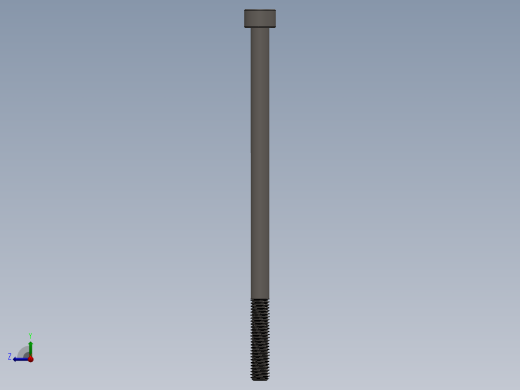 Screw_DIN_912_M5x95_A2.SLDPRT公制内六角螺钉右视缩略图