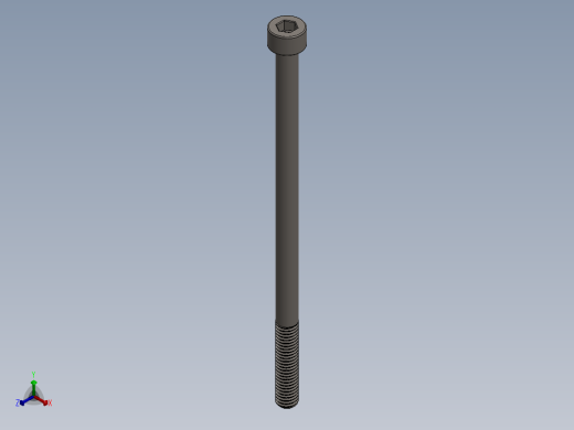 Screw_DIN_912_M5x95_A2.SLDPRT公制内六角螺钉正等轴测缩略图