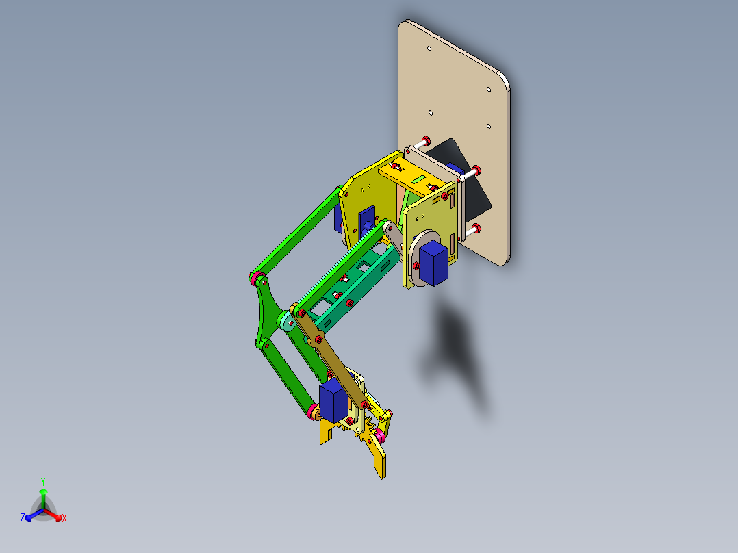 MeArm V0.41-4自由度机械臂step