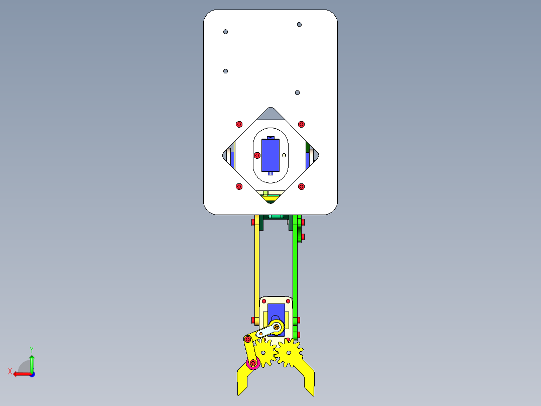 MeArm V0.41-4自由度机械臂step后视图