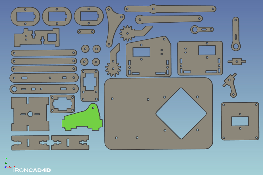 MeArm V0.41-4自由度机械臂step