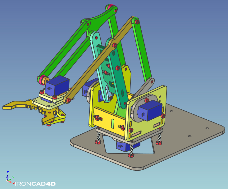 MeArm V0.41-4自由度机械臂step