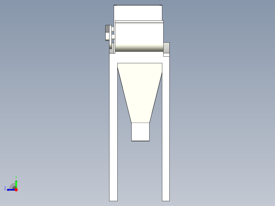 一种多用途振动筛选装置右视图