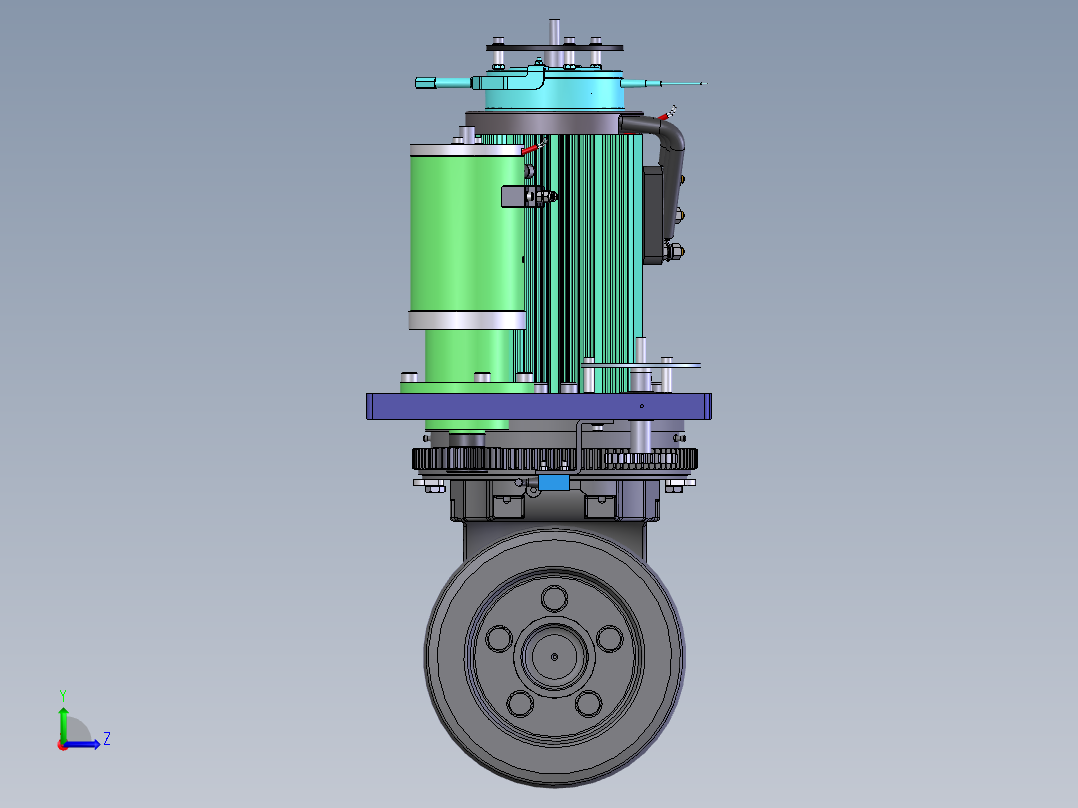 AGV小车、AGV(11)左视图