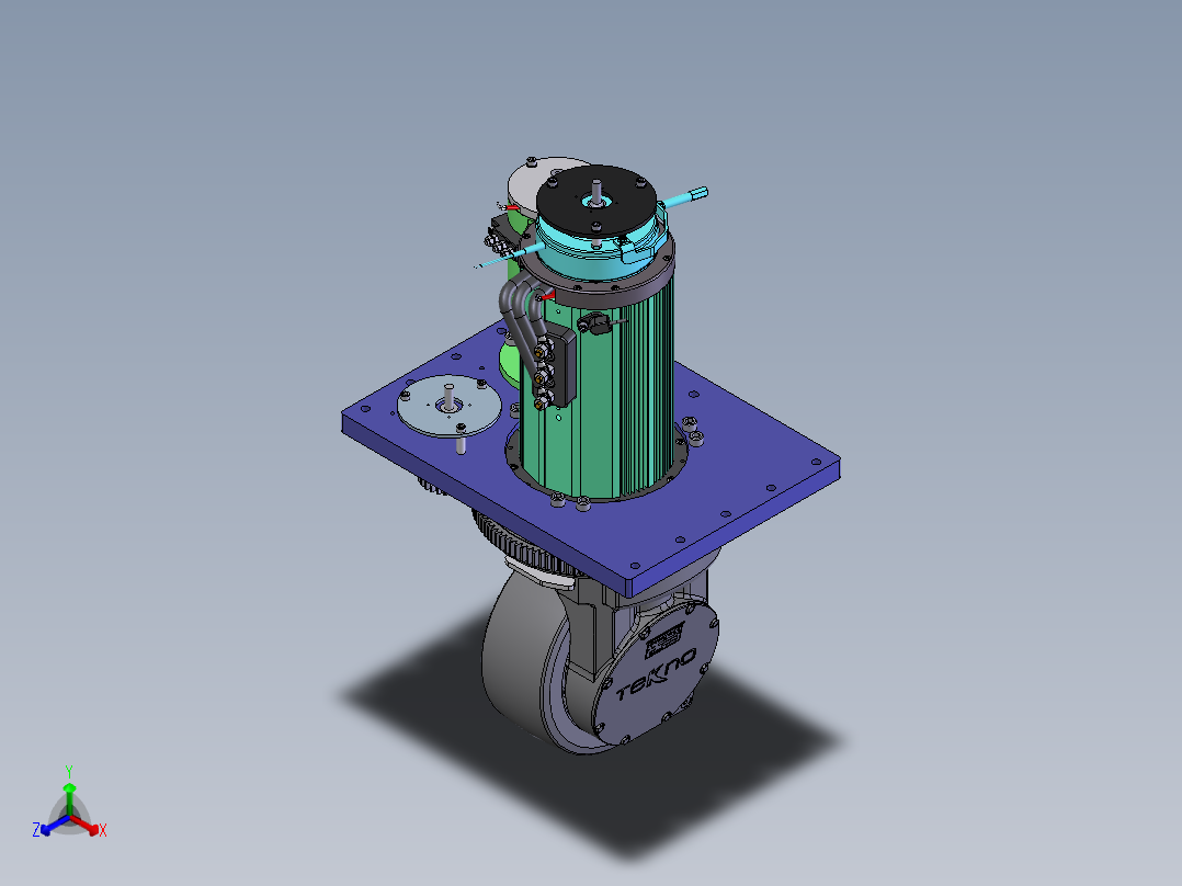 AGV小车、AGV(11)正等轴测图