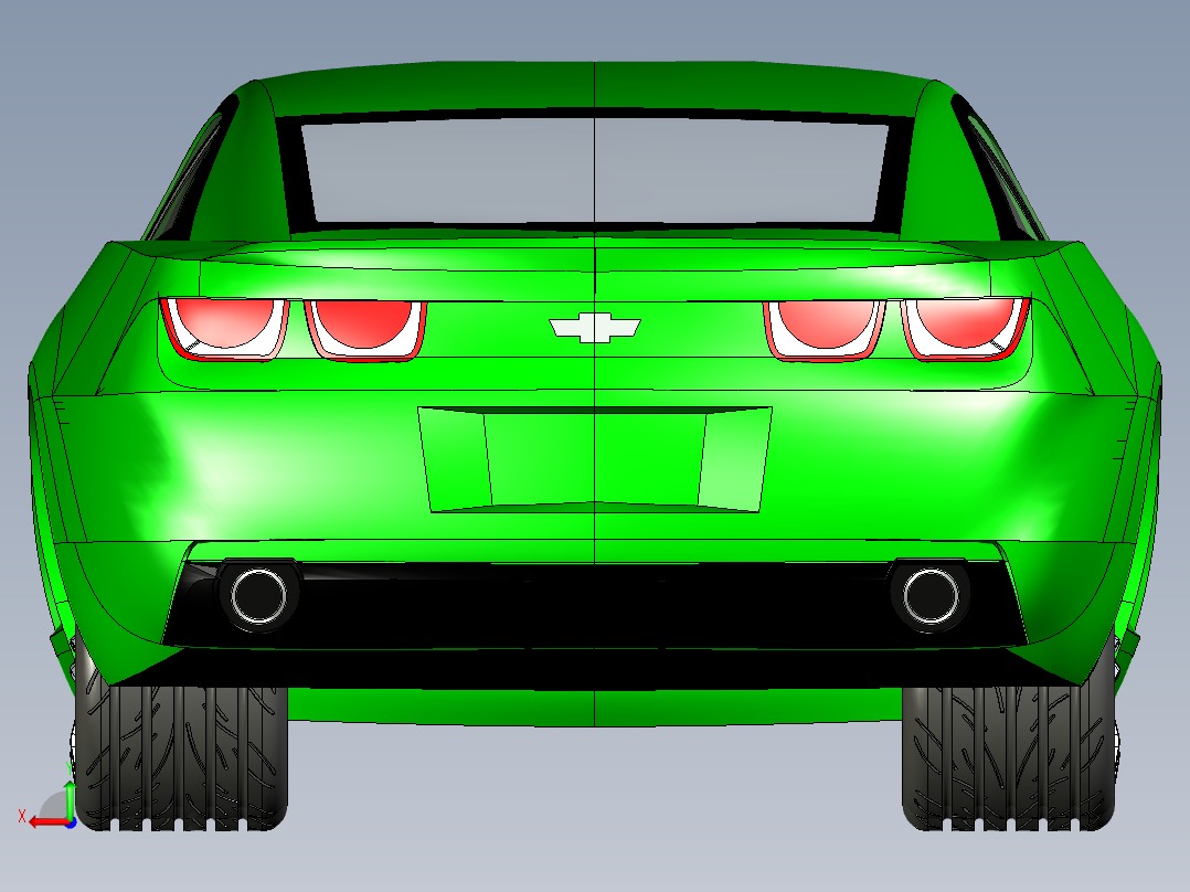 B2004109-雪佛兰科迈罗后视图