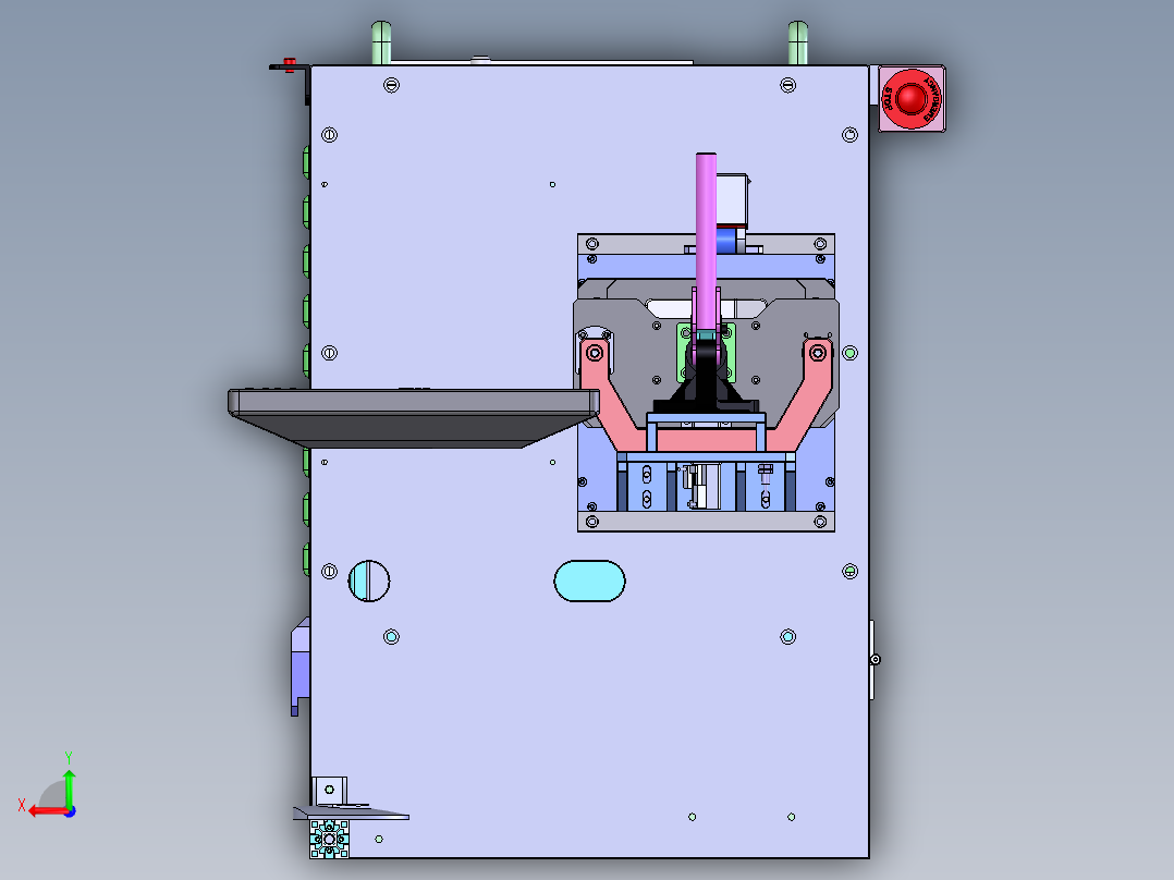 汽车功放盒检测设备后视图