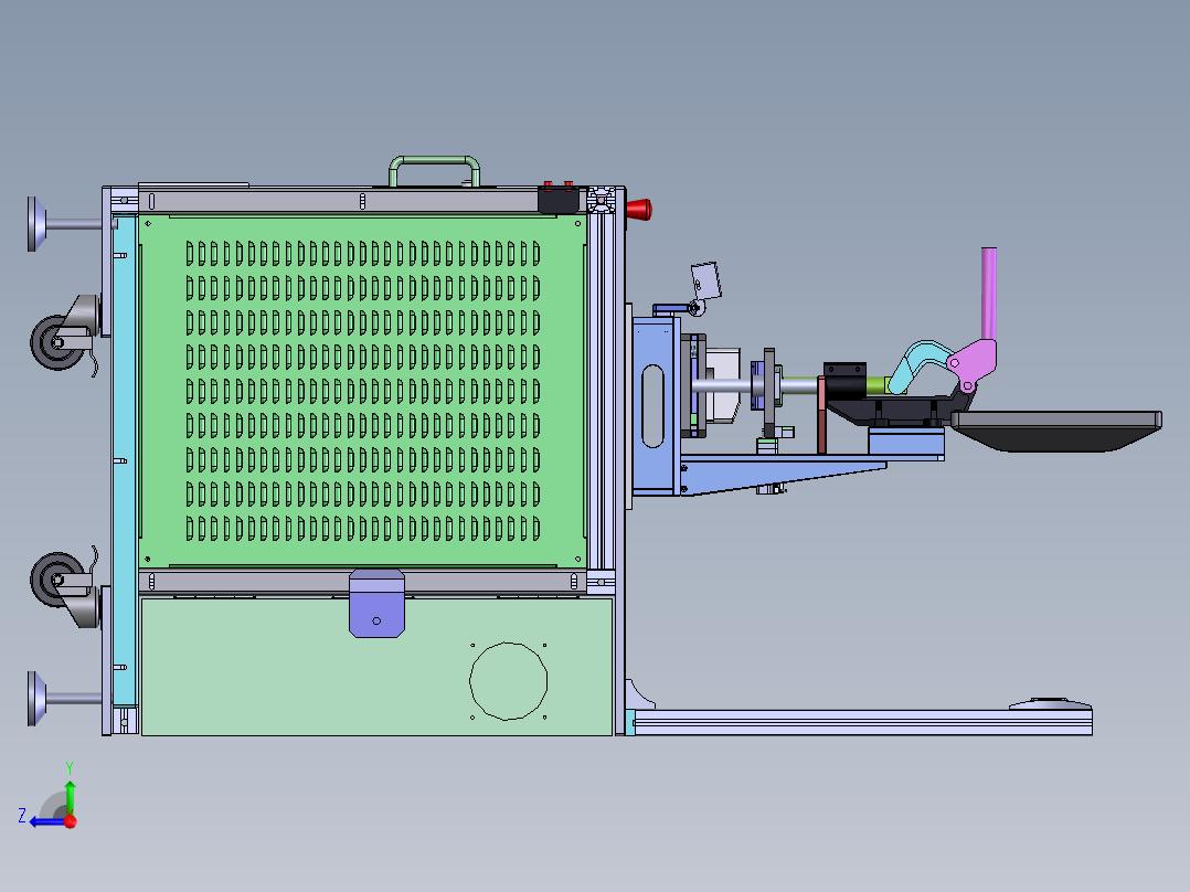 汽车功放盒检测设备右视图