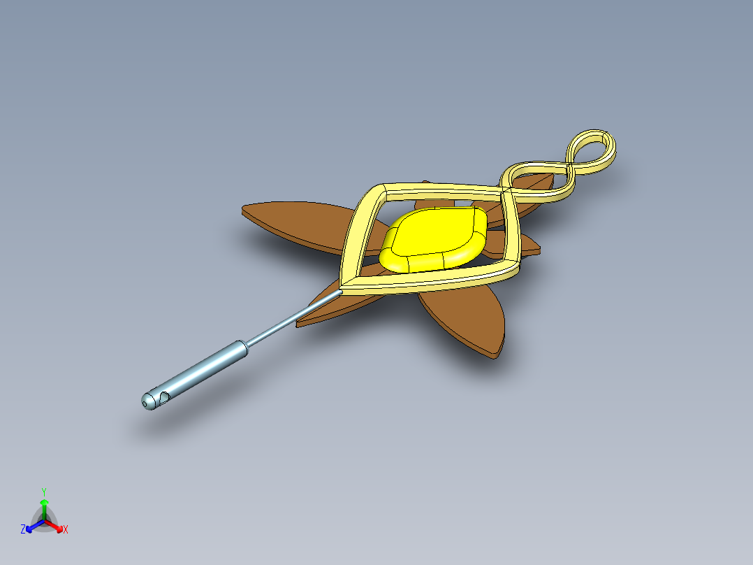 首饰挂件参数化建模图