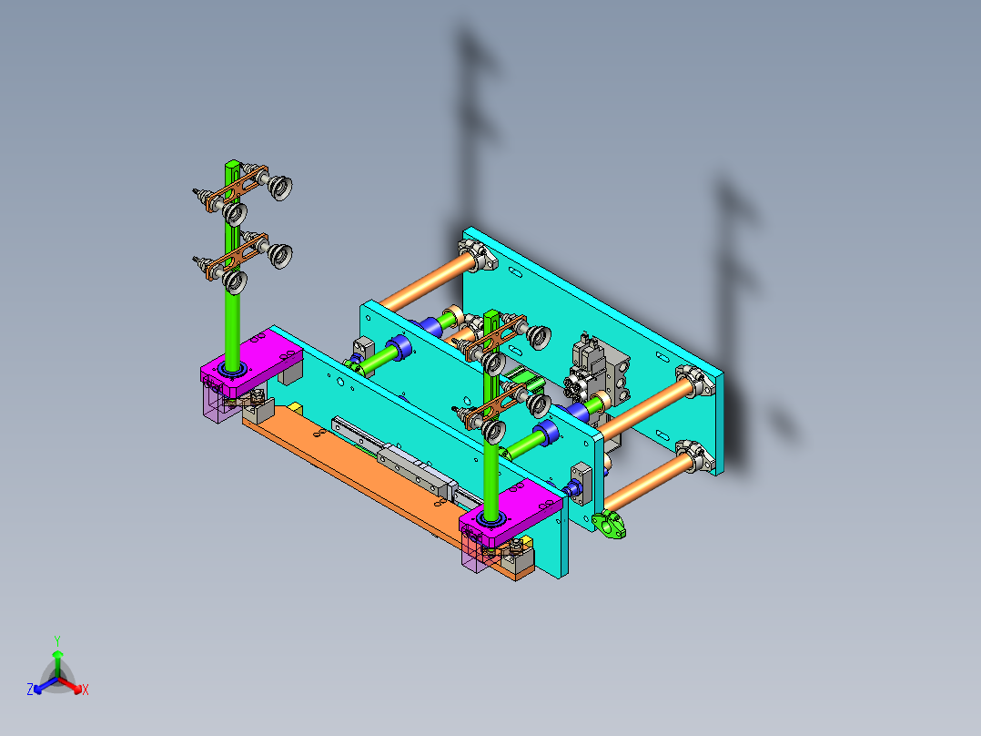 翻转吸料机构3D