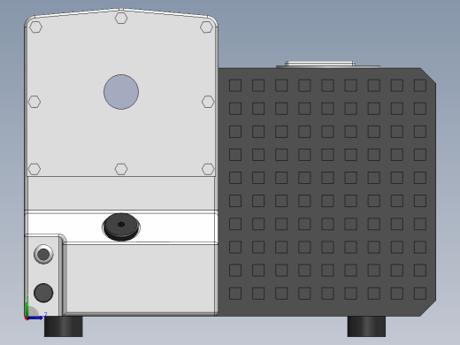 泵、水泵、SV200旋片真空泵(莱宝)左视缩略图