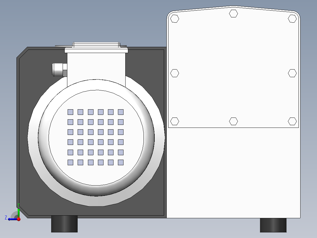 泵、水泵、SV200旋片真空泵(莱宝)右视图