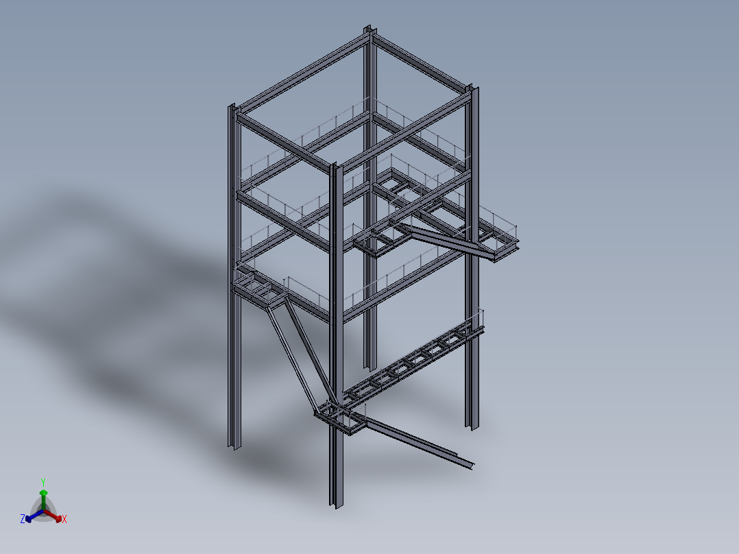 金属加工项目正等轴测图