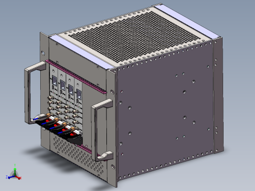 VPX机箱插箱三维
