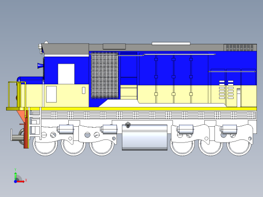 火车机车列车railway-locomotive-1831-模型格式为 sw igs前视缩略图