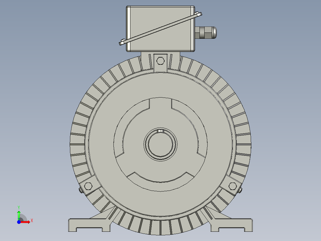 YEJ通用系列B3型电磁交流制动电机YEJ132-4-副本-副本-副本前视图
