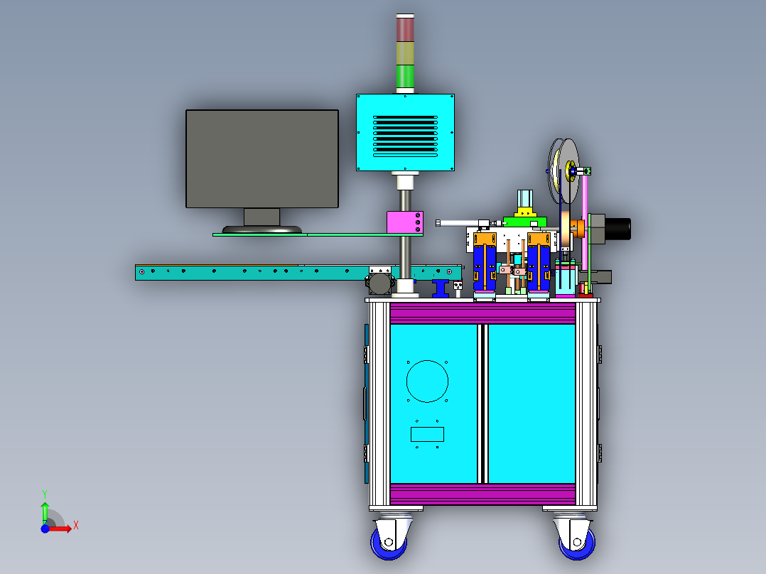 自动检测包装一体机前视图