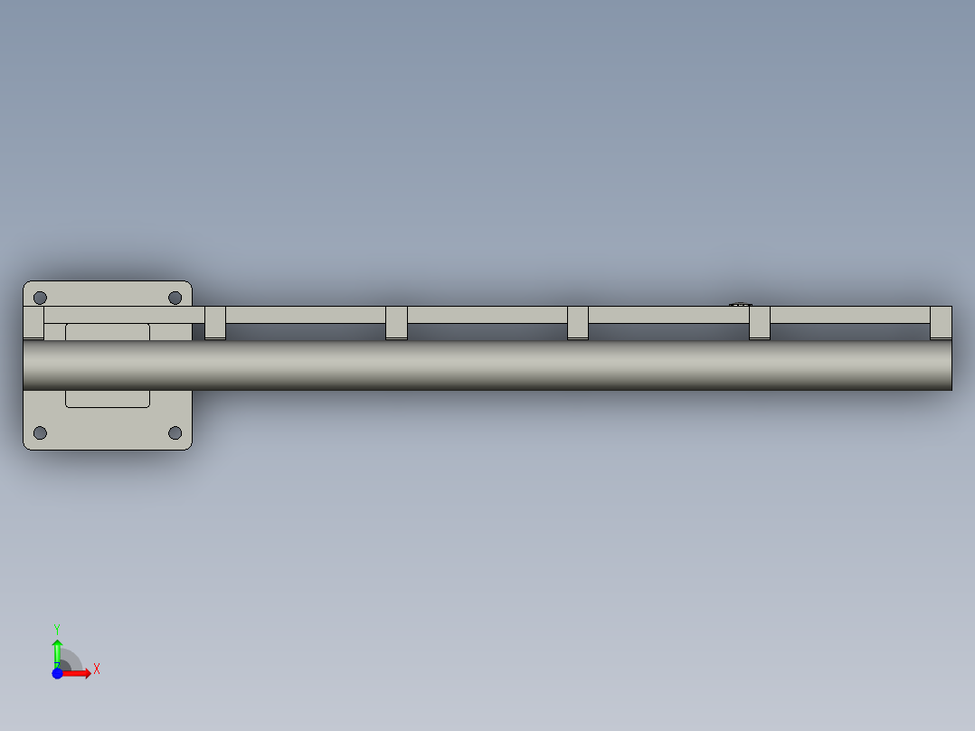 平衡器机构装配体前视图