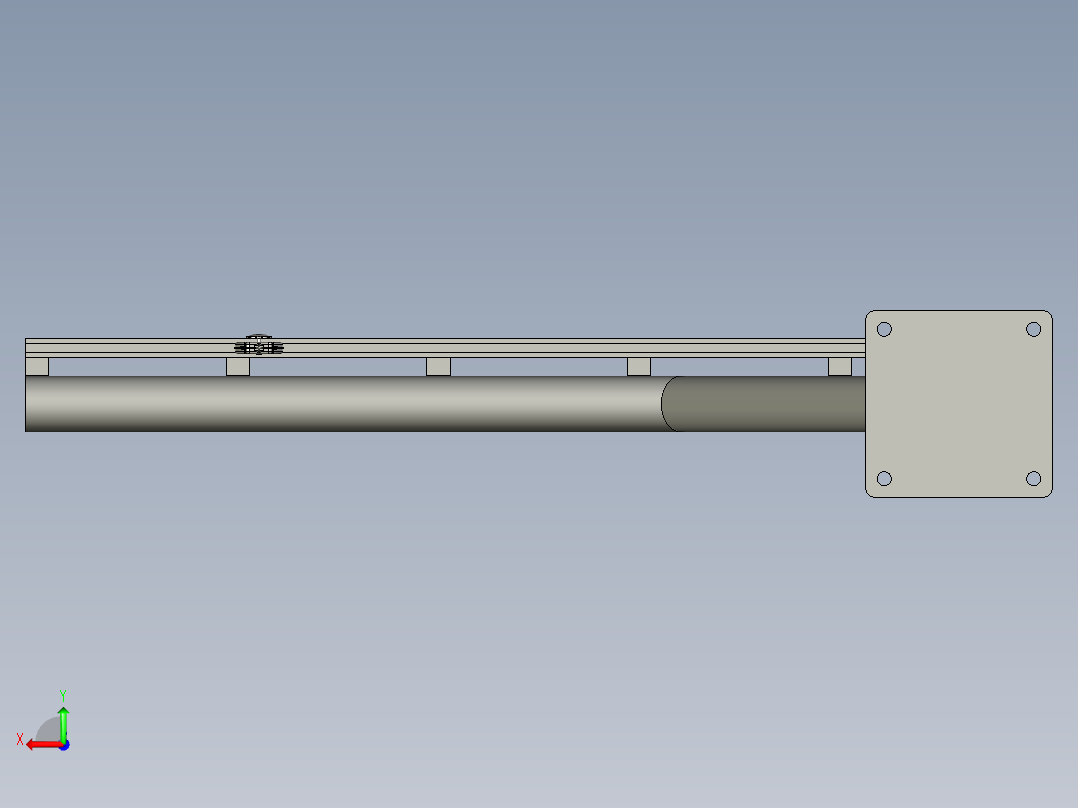 平衡器机构装配体后视图