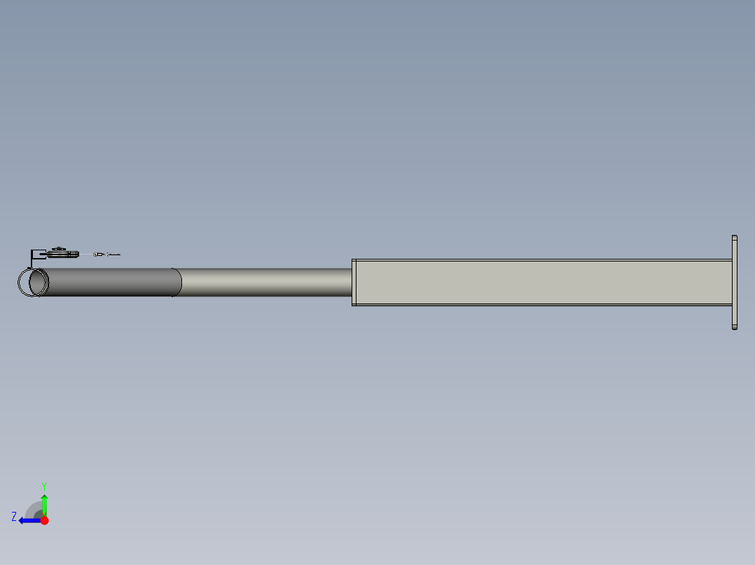 平衡器机构装配体右视图