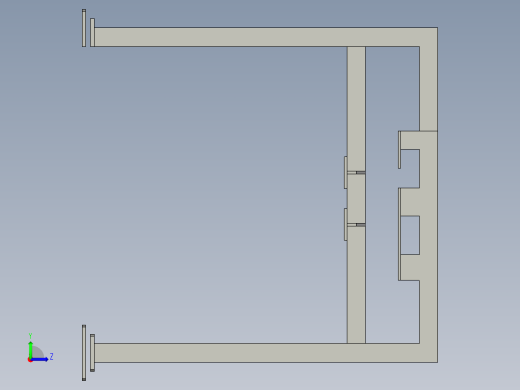 步伐机龙门架左视缩略图