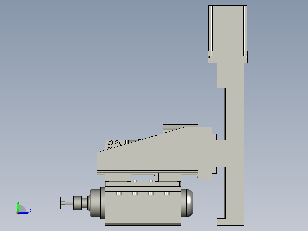 加工动力头装配1116左视图