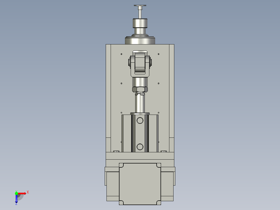 加工动力头装配1116俯视图