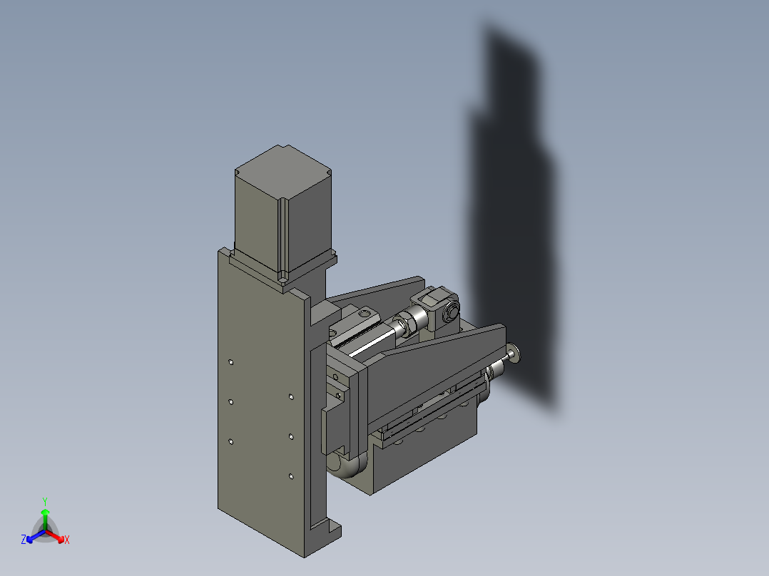 加工动力头装配1116正等轴测图