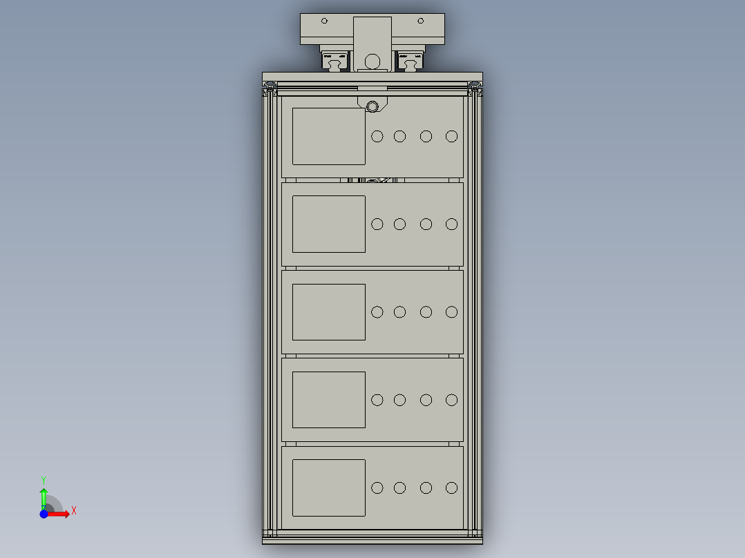 测内阻机构前视图