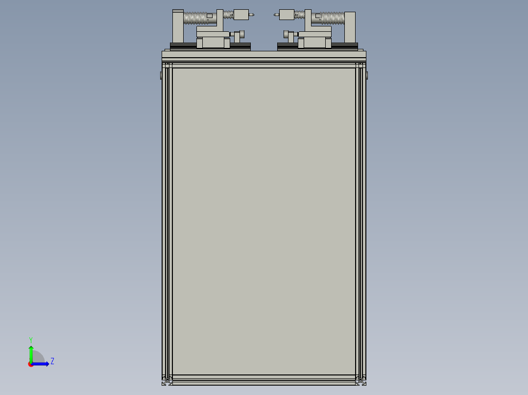 测内阻机构左视图