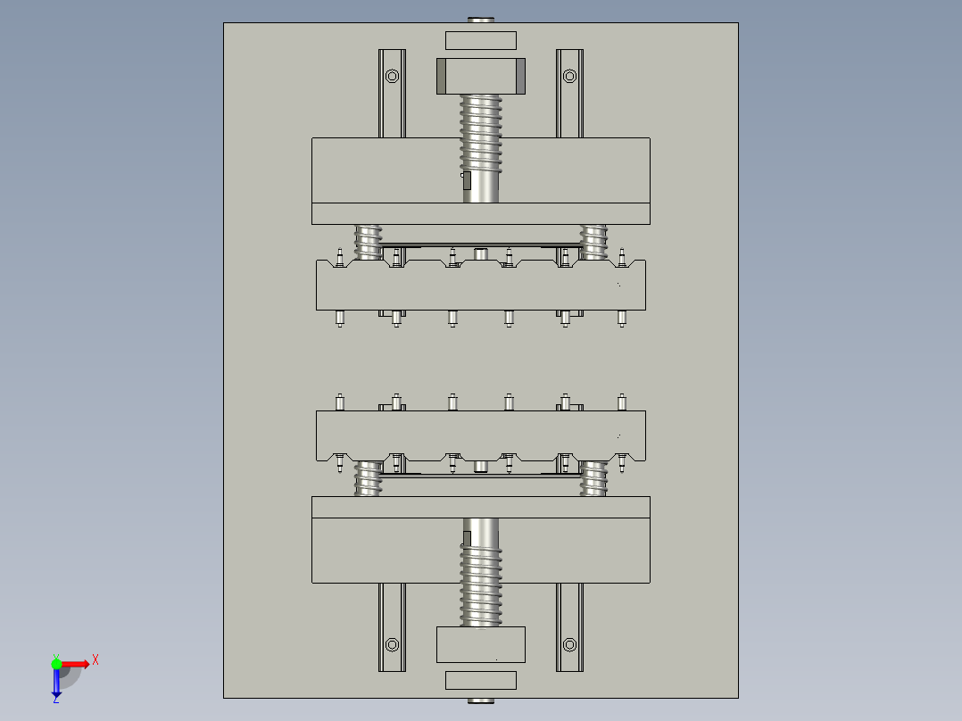 测内阻机构俯视图